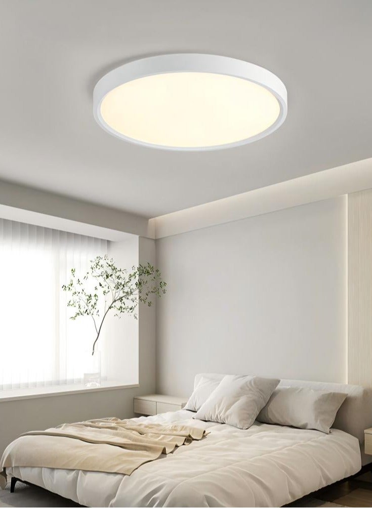 DUNISO Ceiling LED Panel Light, Round White Ceiling Lights with Adjustable Lighting, Three Color Temperature,Suitable for Living Room, Bedroom, Kitchen, Bathroom, Hallway - Image 1